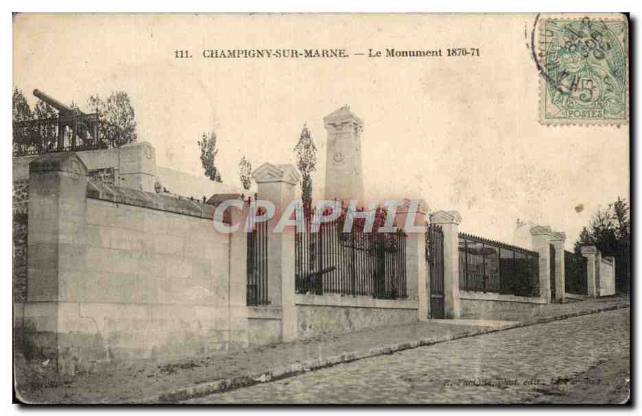 Champigny sur marne CPA Le monument 1870 1871