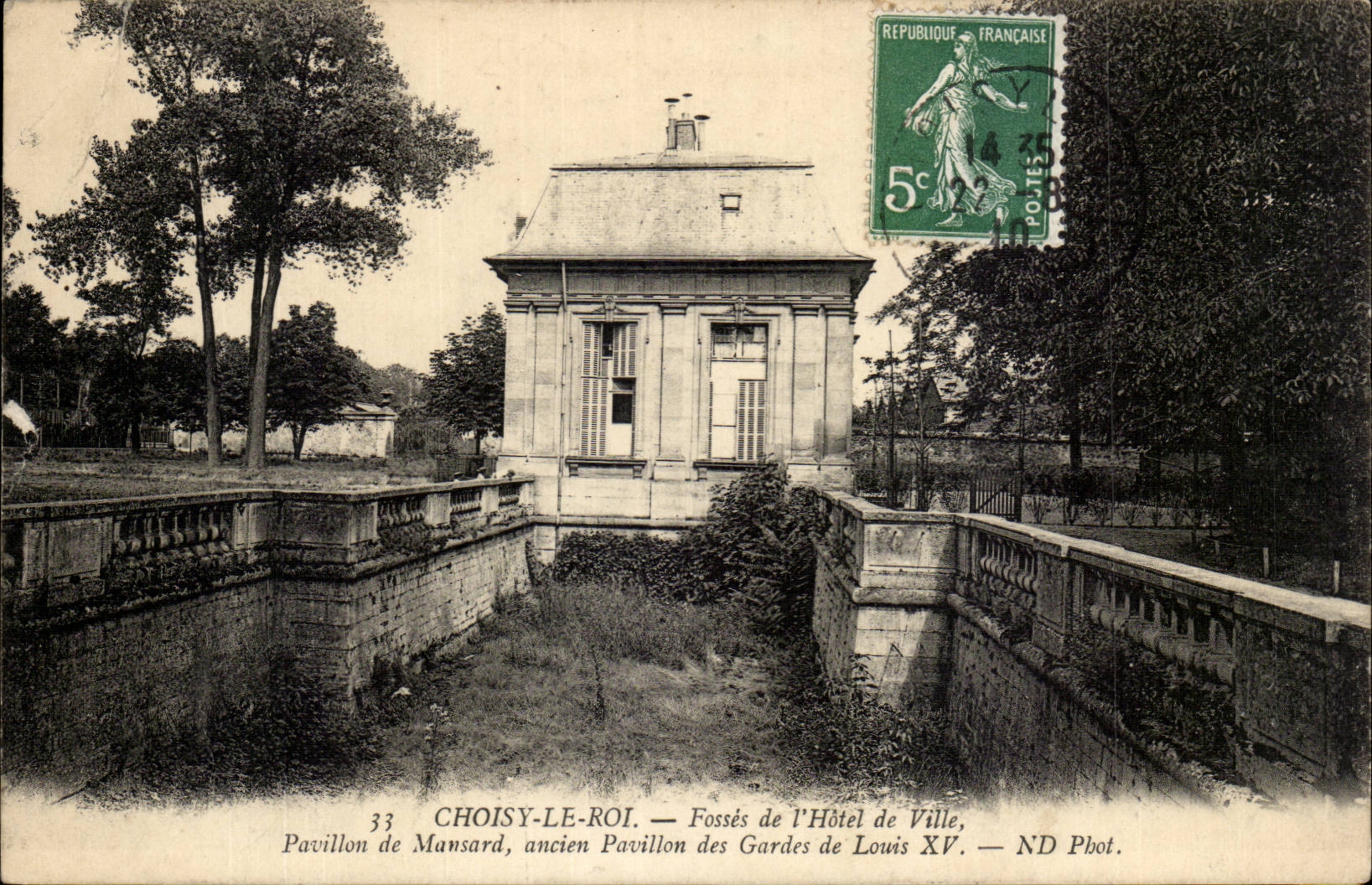 Choisy le Roi CPA Fosses de l'hotel de ville Pavillon de Mansard ancien pavillon des gardes de Louis XV