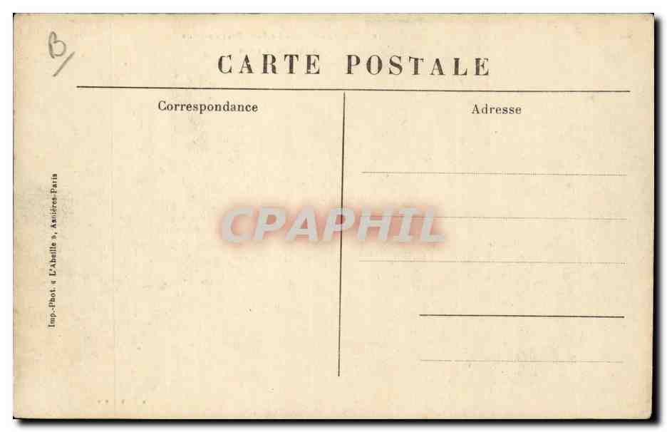 Suresnes CPA Le petit bras de Seine a l'ile de la Folie — Rückseite