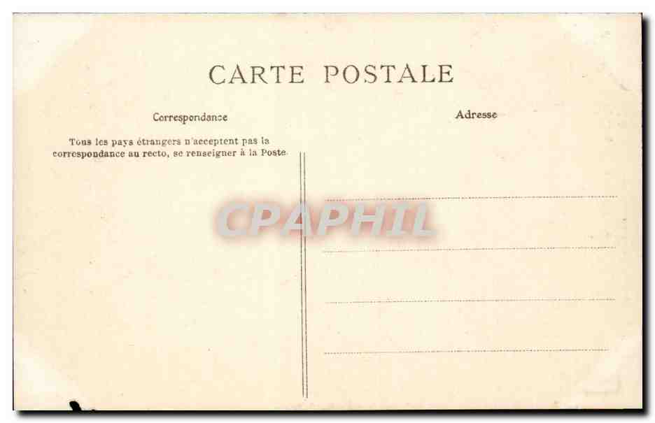 Versailles CPA Hameau du TRianon Le moulin (mill) — Verso