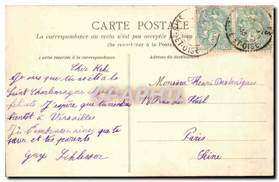 Versailles — Le Tapis Vert — Collection des Galeries Modernes n°36 — Reverso