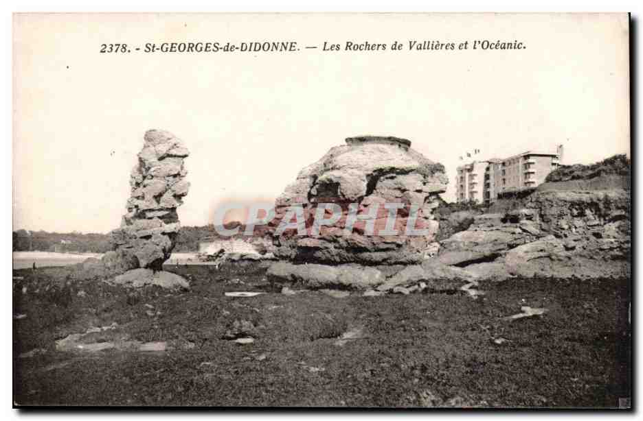 St Georges de Didonne CPA Les rochers de Vallieres et l'oceanic