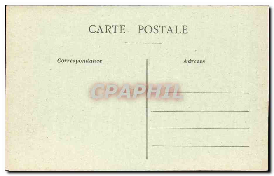 Belle-Croix — Straße mit Gebäuden und Gruppen von Personen — Cliché Le Gulastronnec, Verlag Saujon — Rückseite