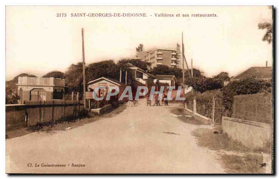 St Georges de Didonne CPA Vallieres et ses restaurants 