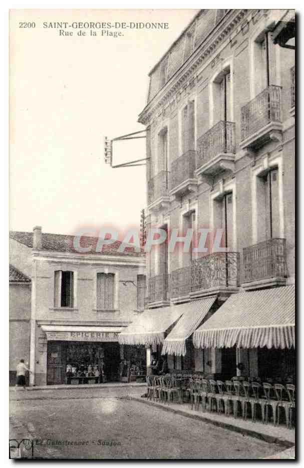 Saint-Georges-de-Didonne — Rue de la Plage — Épicerie M. Saujon