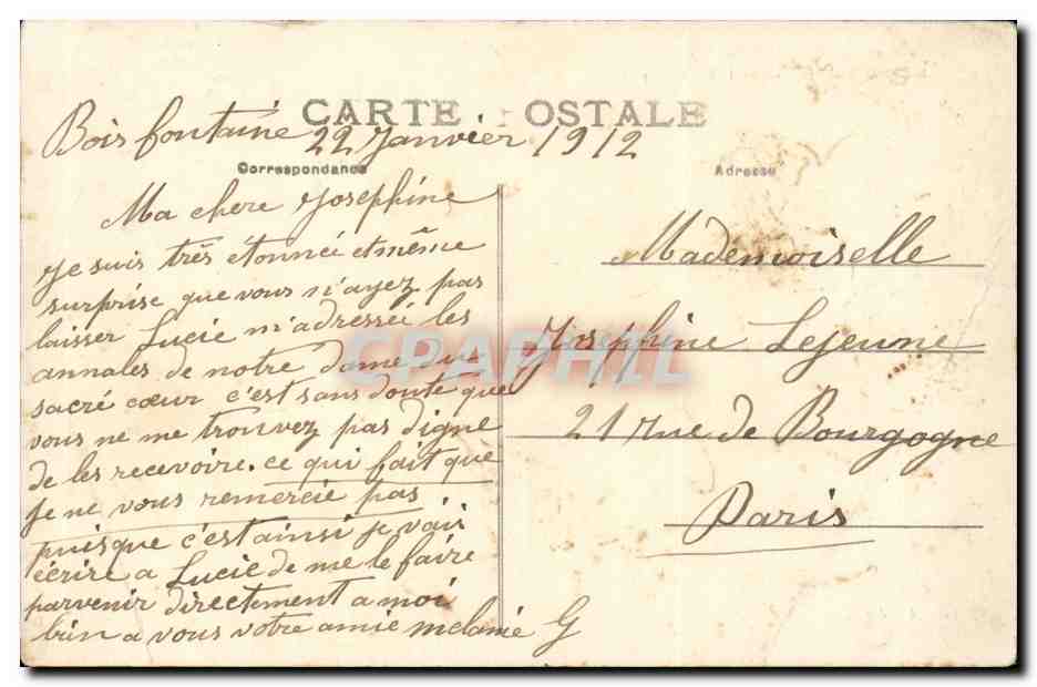Surgeres CPA Chateau (cote Nord) — Back