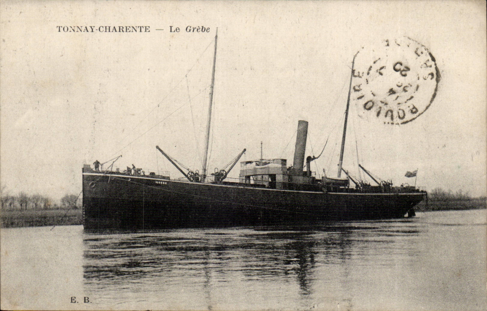Tonnay Charente CPA Le greve (bateau boat)