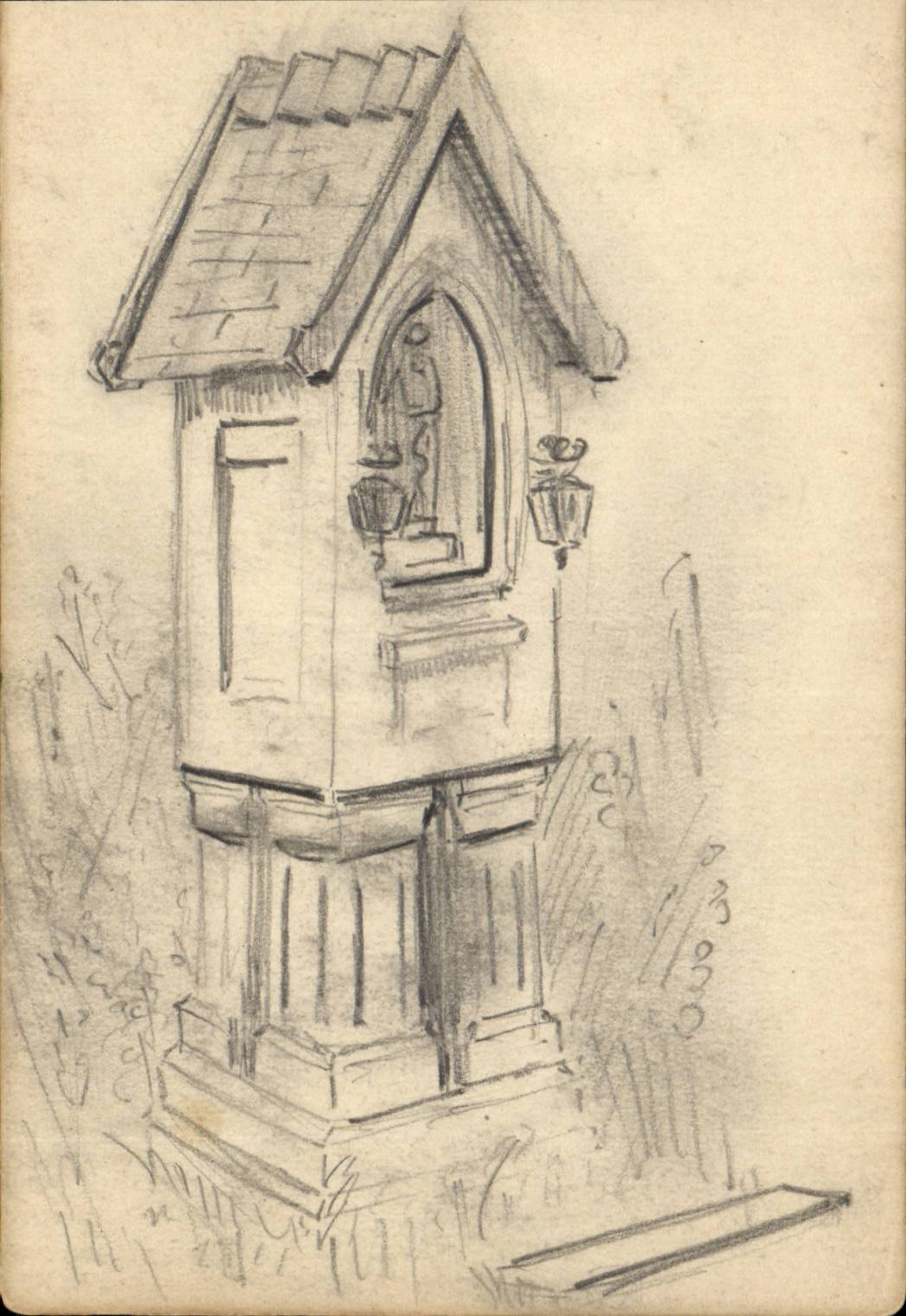 Belgie Belgique Ypres les remparts Chapelle votive du rempart 1948