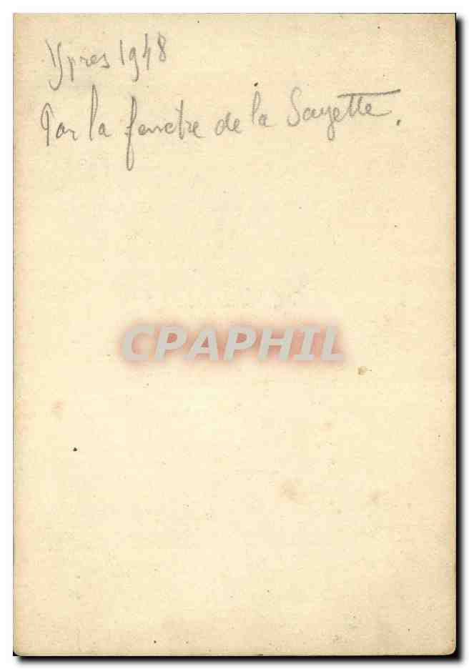 Belgie Belgique Ypres Par la fenetre de a Sayette 1948 — Rückseite