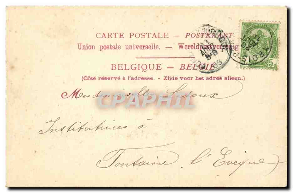 Belgie Belgique Trois Pont CPA Auberge des Ardennes — Back