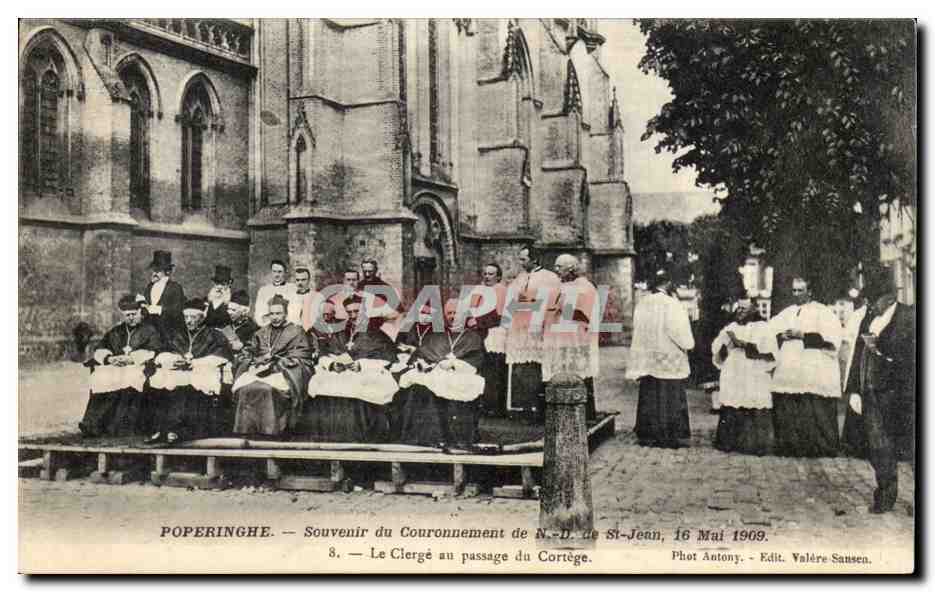 Poperinghe — Souvenir du Couronnement de N.-D. de St-Jean, 16 Mai 1909 — Phot. Antony, Edit. Valère Sansen