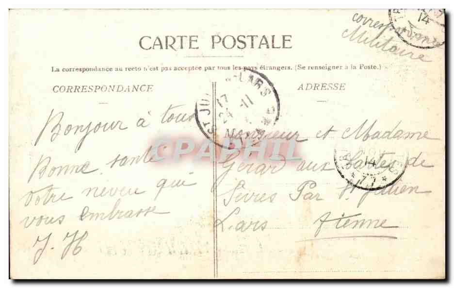 Poperinghe — Souvenir du Couronnement de N.-D. de St-Jean, 16 Mai 1909 — Phot. Antony, Edit. Valère Sansen — Verso