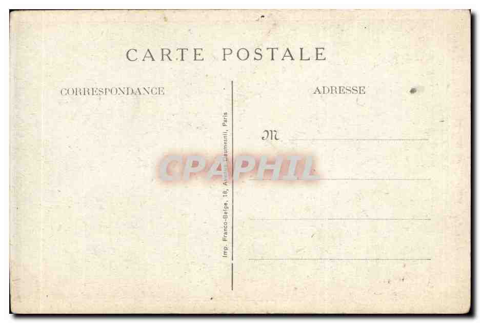 Belgique Belgie Refugiee belge CPA Houilleuse de Charleroi (metiers) — Back