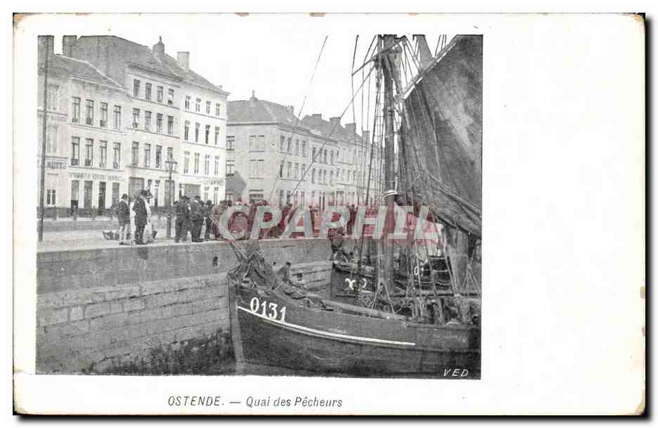 Belgique Belgie ostende CPA Quai des pecheurs