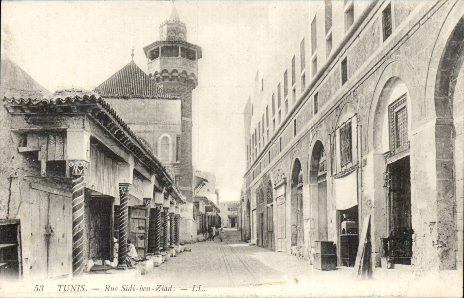 Tunisie Tunis CPA Rue sidi ben Ziad