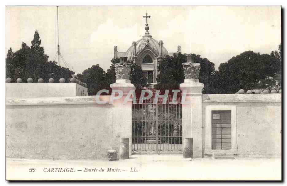 Tunisie Carthage CPA Entree du mausolee