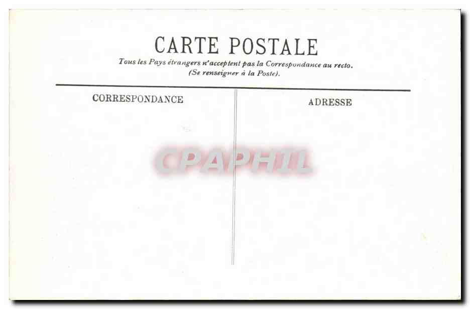 Tunisie Carthage CPA La cathedrale — Verso