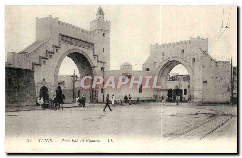 Tunisie Tunis CPA Porte Bab el Khadro
