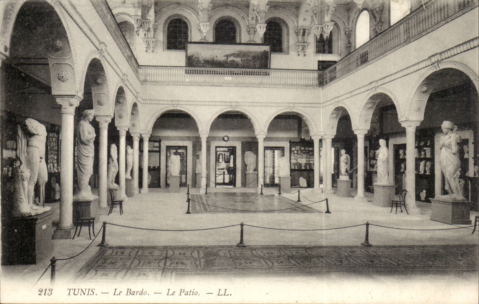 Tunisie Tunis CPA Le Bardo Le patio