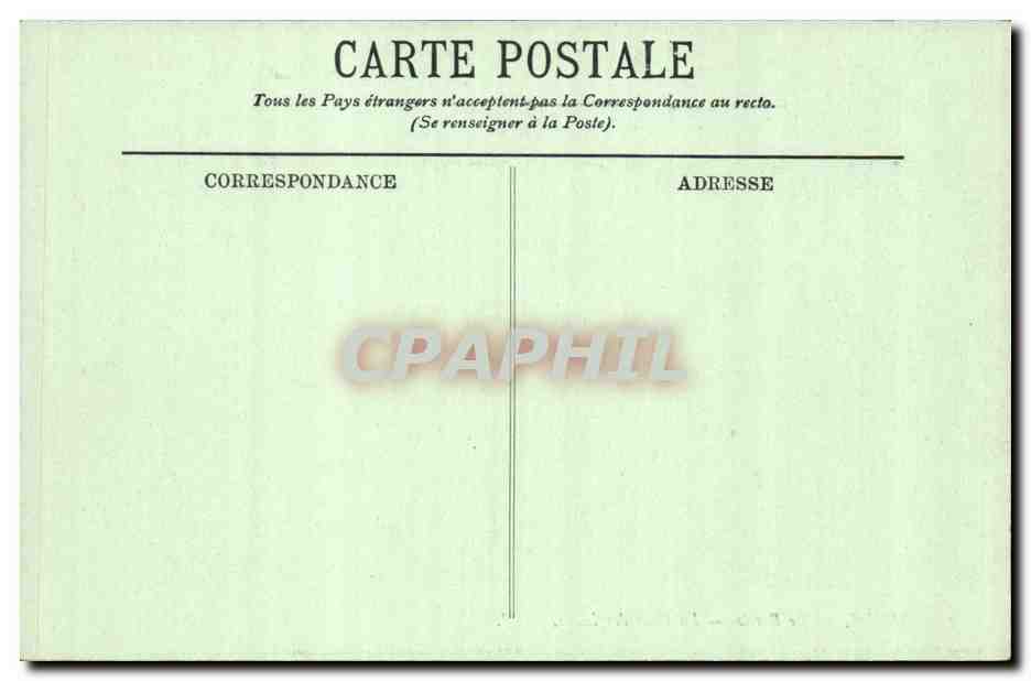 Tunisie Tunis CPA Le Bardo La cour des lions — Rückseite