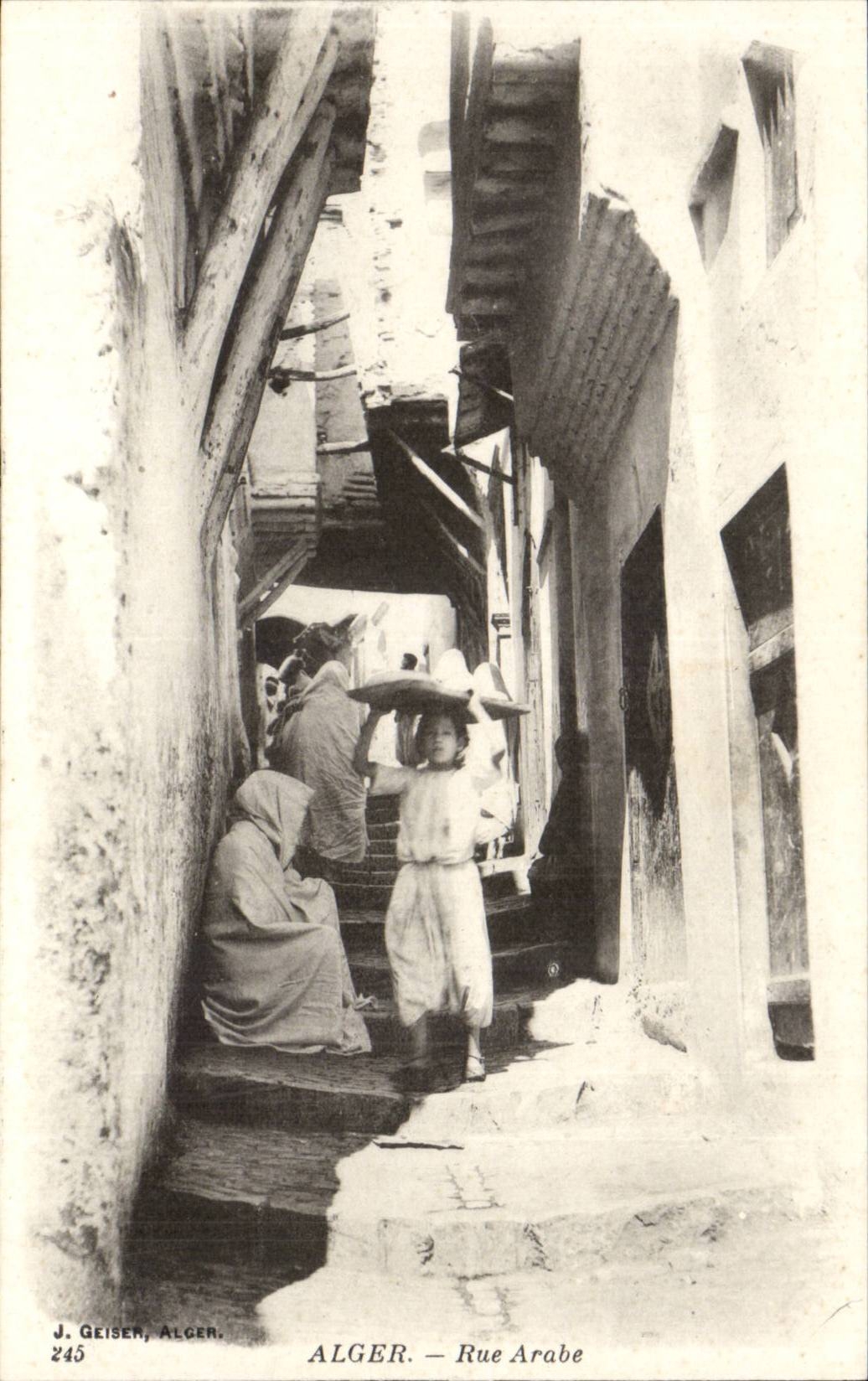 ALGER — Rue Arabe — J. Geiser, Algérie, n°245