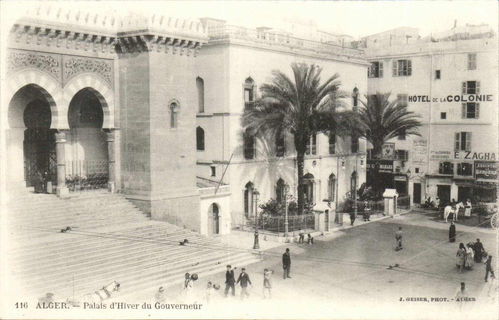 Alger — Palais d'Hiver du Gouverneur — J. Geiser, Phot. - Alger