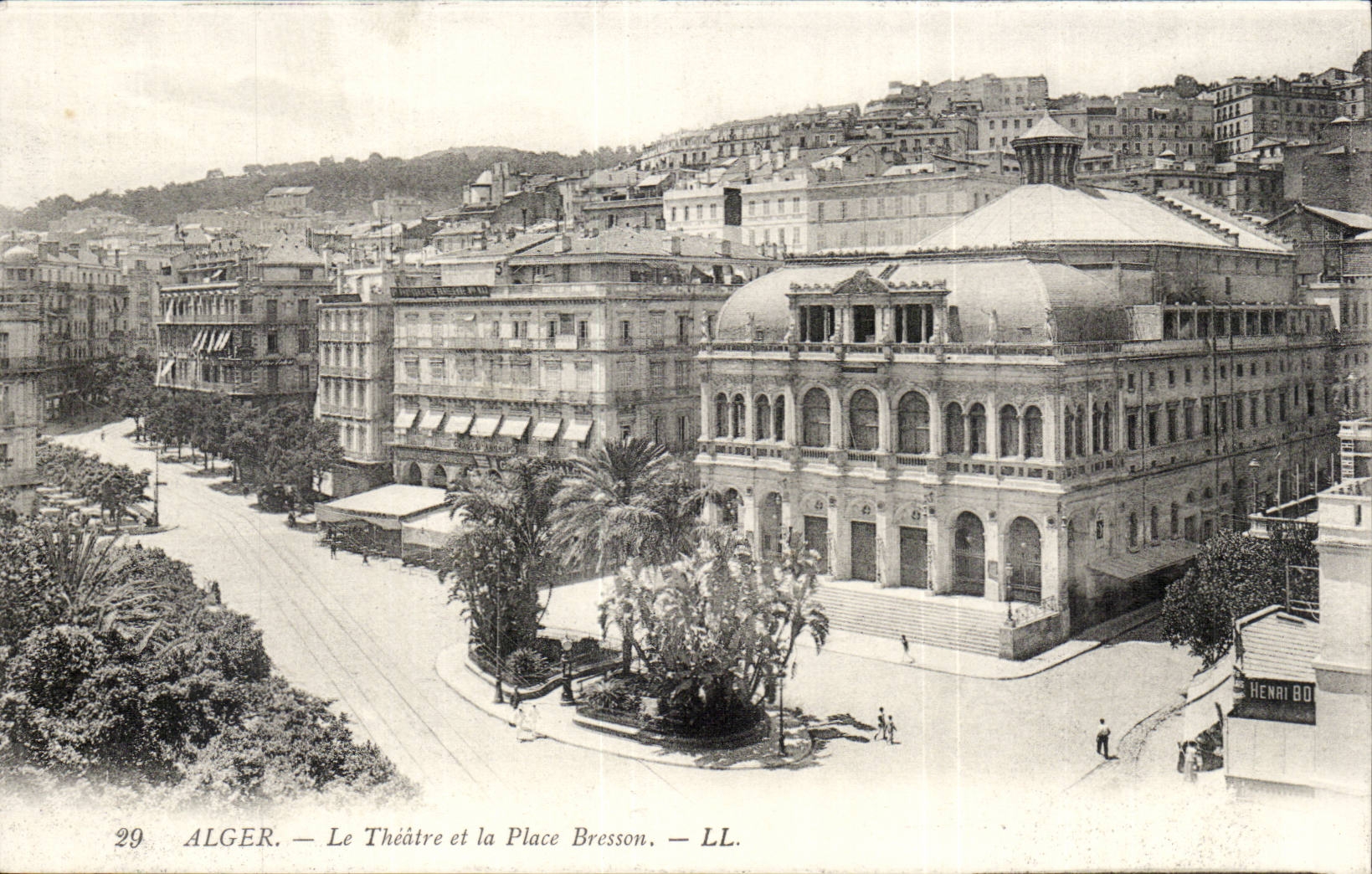 Alger — Le Théâtre et la Place Bresson — LL.