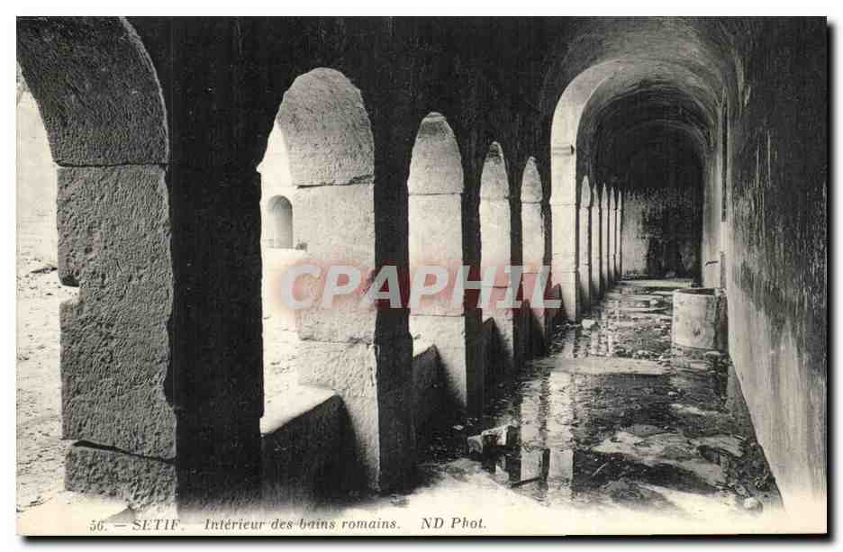 Setif — Intérieur des bains romains — ND Phot.