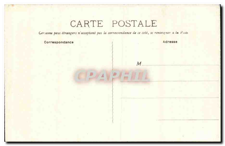 Algerie Setif CPA Une allee du square d'Orleans — Rückseite