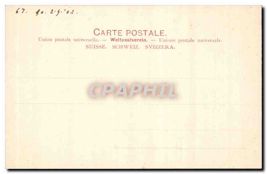 Suisse CPA Monte Generoso Vetta — Rückseite