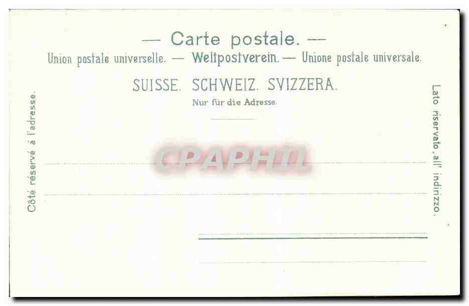 Suisse CPA Rurgenstock mit beiden Hotels — Rückseite