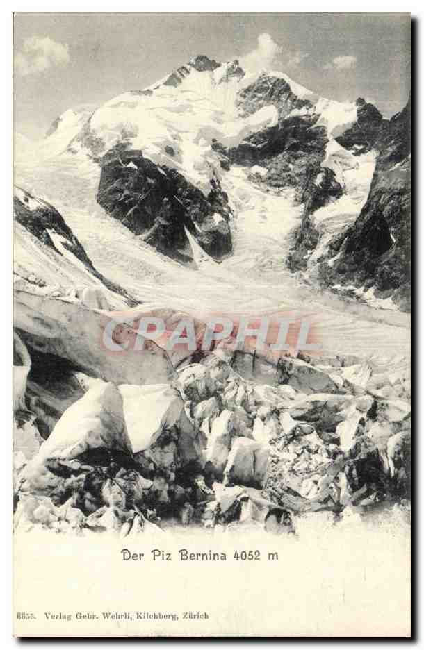 Suisse CPA Der Piz Bernina 4052m