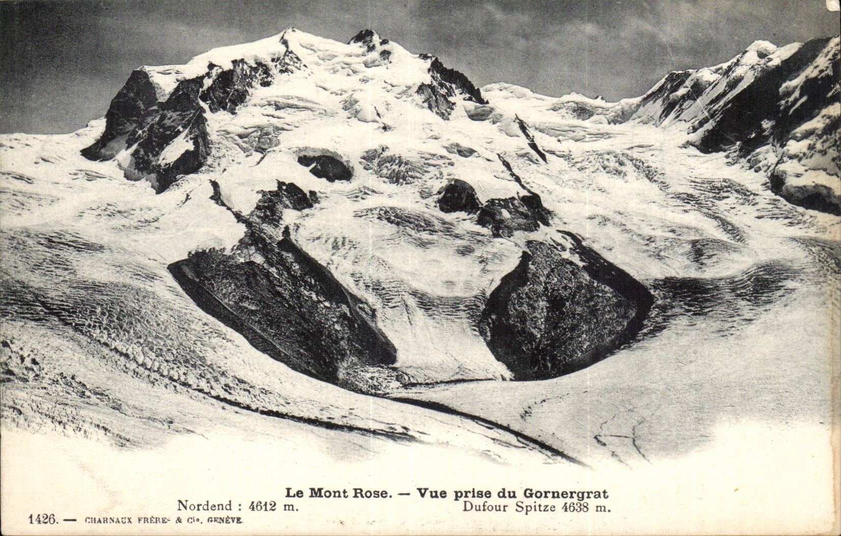 Suisse CPA Le Mont Rose Vue prsie du Gornergrat