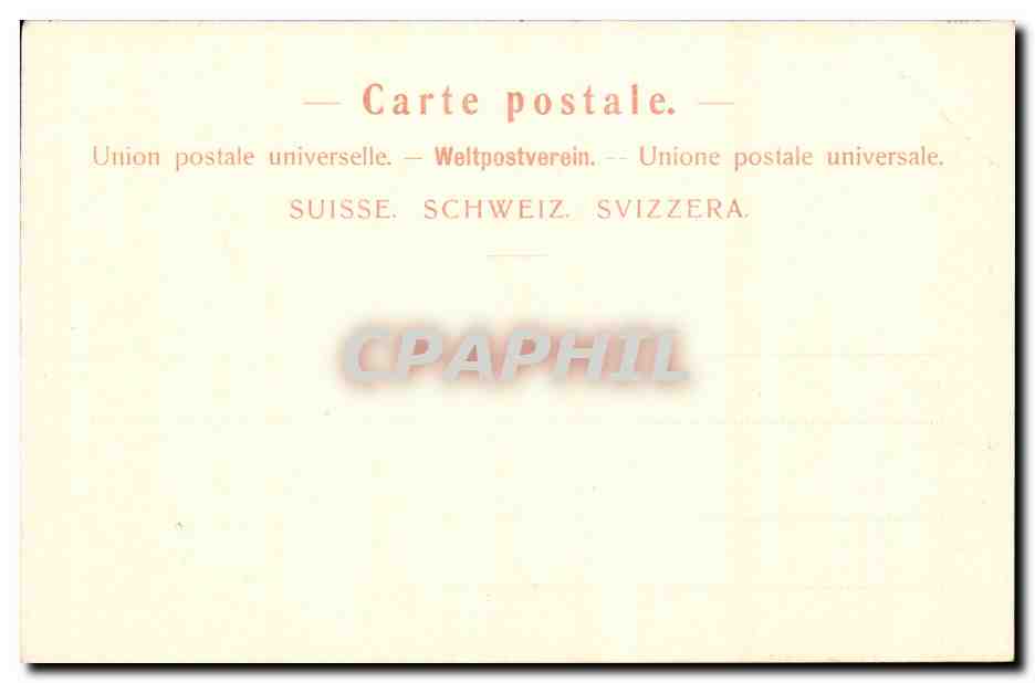 Suisse CPA Traverseirung eines Gletschers — Rückseite