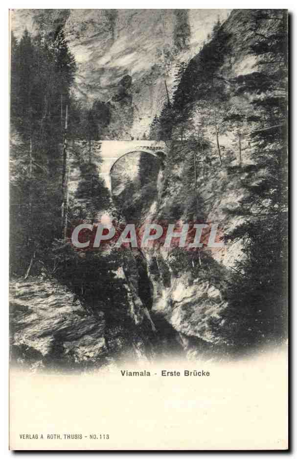 Suisse CPA Viamala Erst BRucke