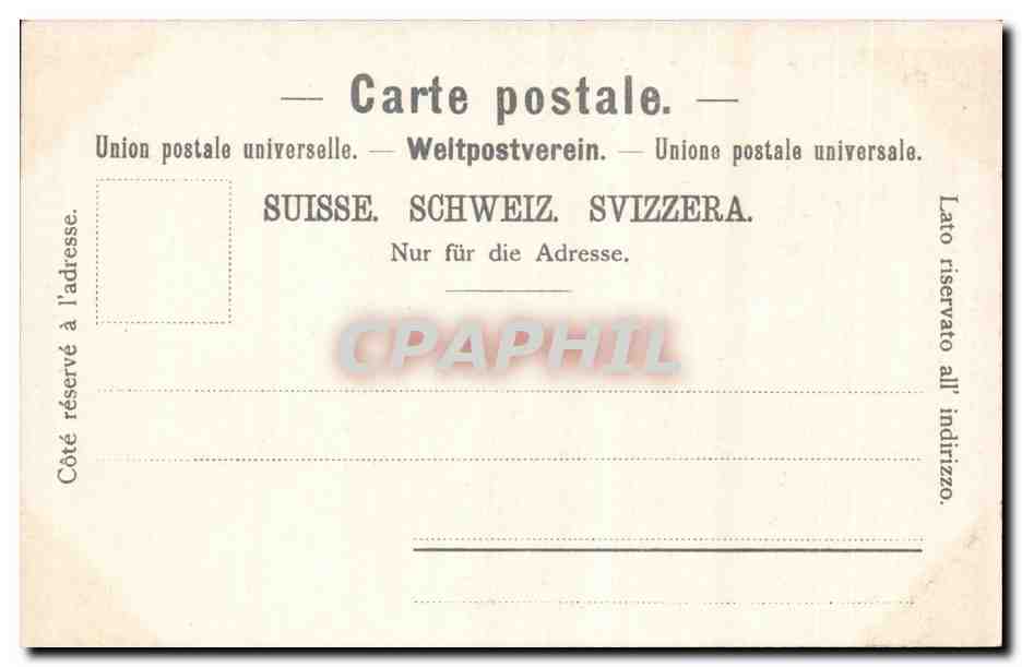 Suisse CPA Weggis Vierwaldstatter See — Rückseite