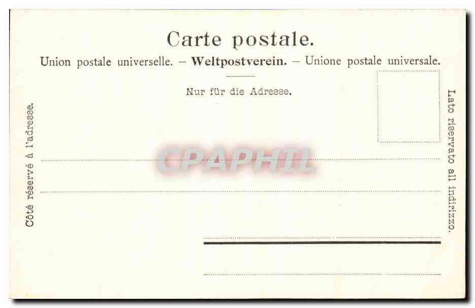 Suisse CPA Axenstrasse und Bristenstock — Rückseite