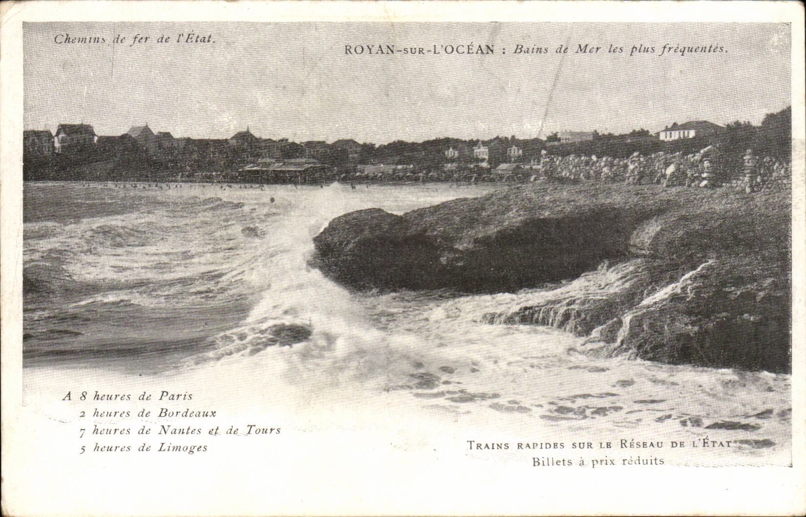 Royan-sur-l'Océan — Bains de Mer les plus fréquentés — Chemins de fer de l'État