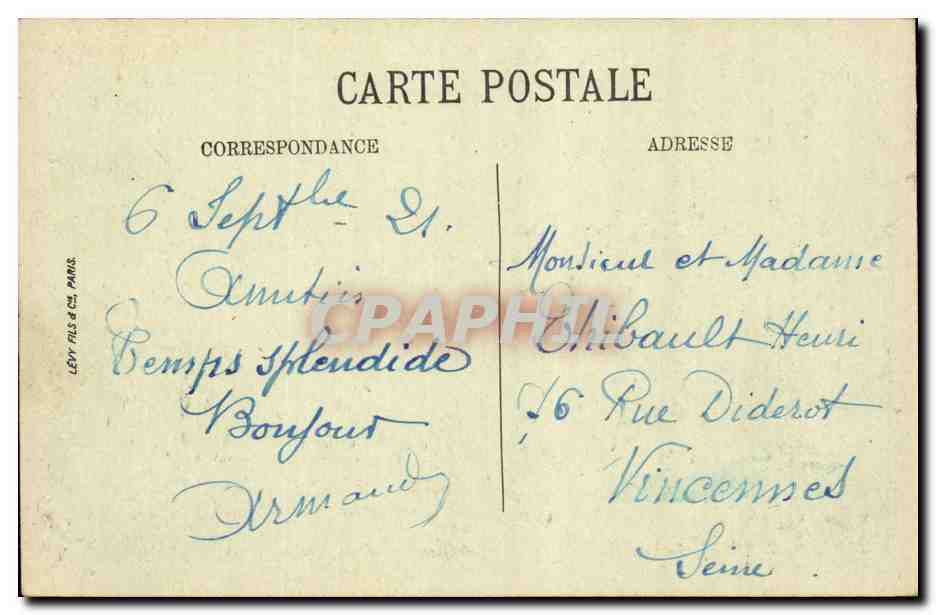 La Rochelle — Tour des Quatre-Sergents et Chantiers de construction — LL. — Verso