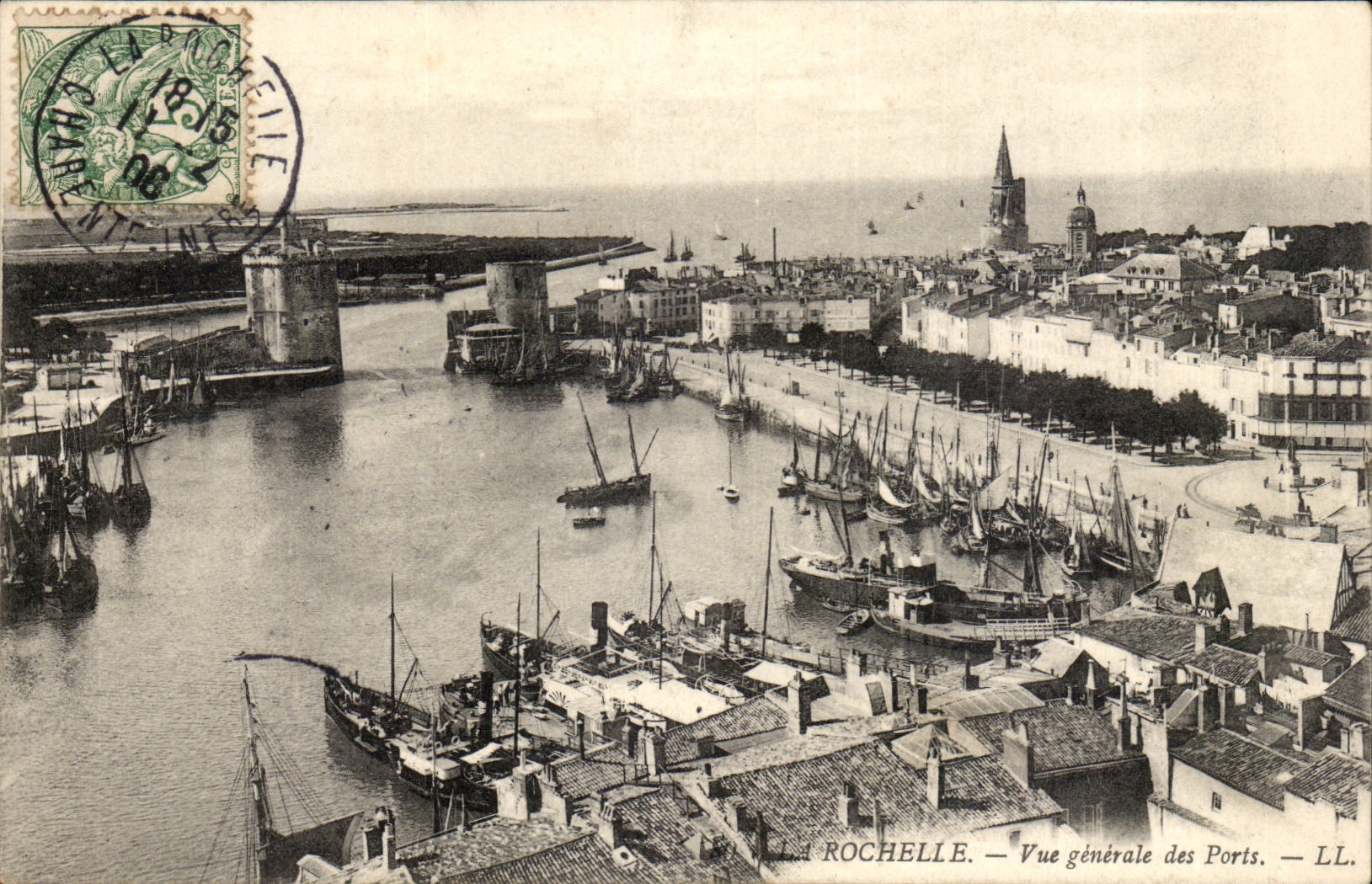 La Rochelle — Vue générale des Ports — LL.