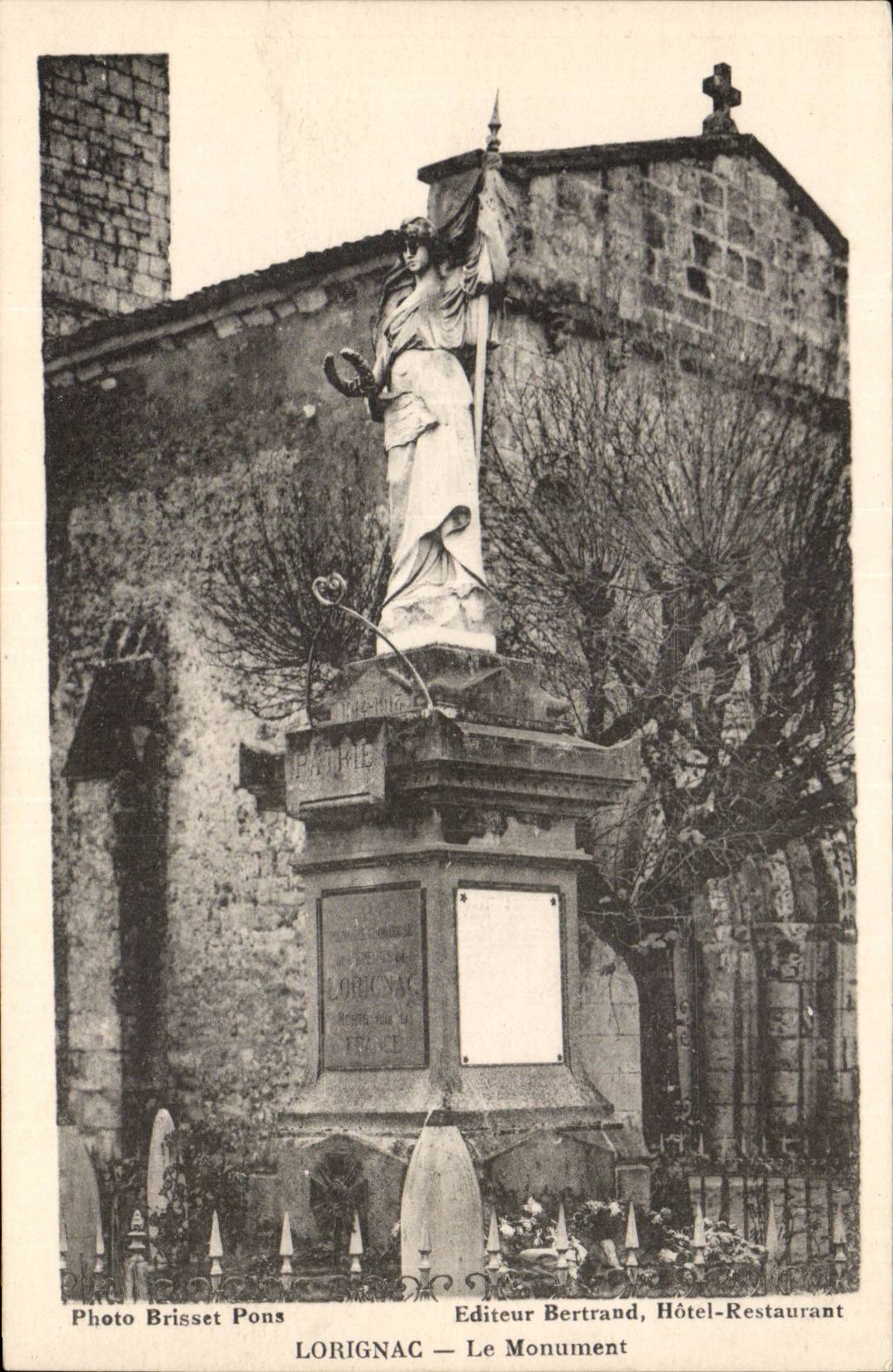 Lorignac CPA Le monument