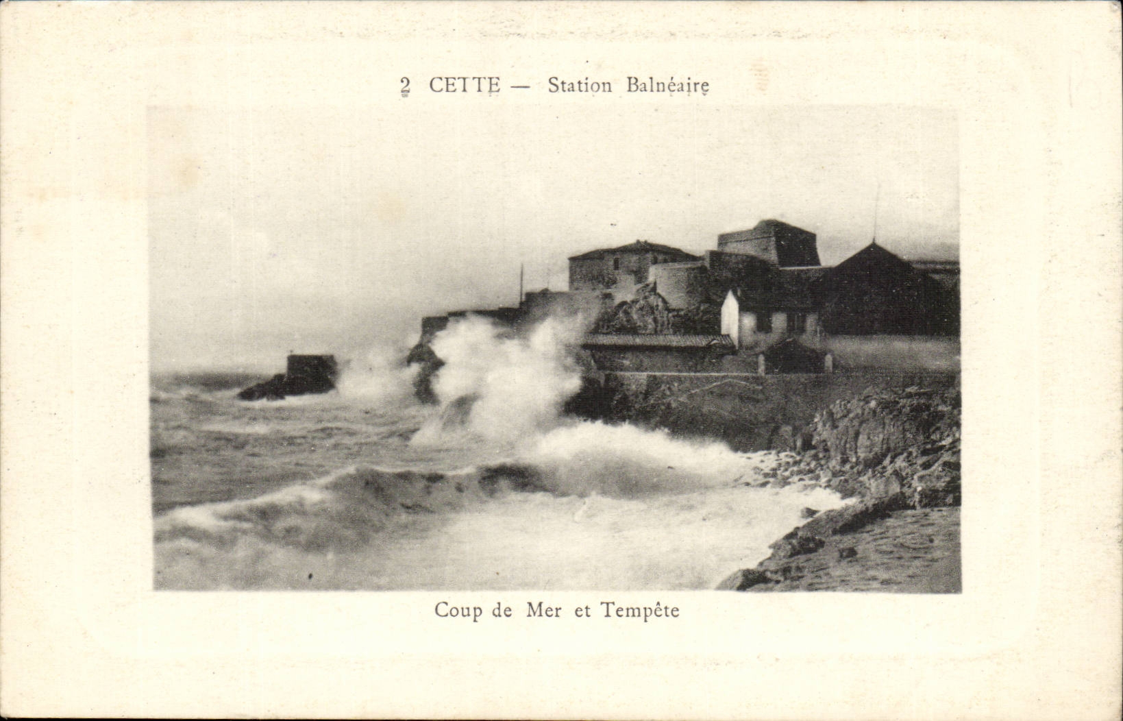 Cette - Sete - Station Balneaire - Coup de Mer et Tempete - CPA 
