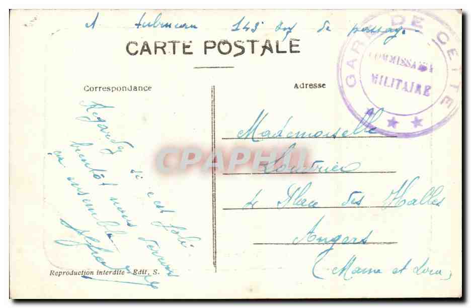Cette - Sete - Station Balneaire - Coup de Mer et Tempete - CPA  — Back