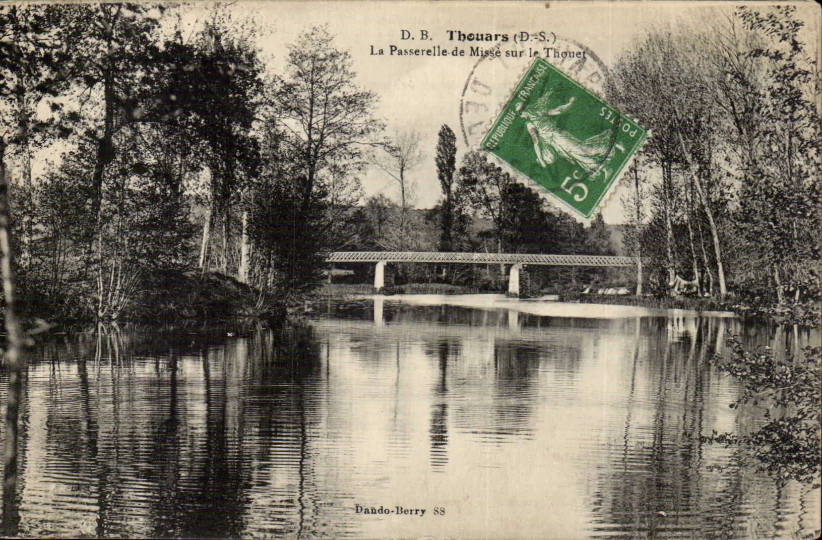 La Passerelle de Misse sur le Thouet — D.B. Thouars (D.-S.)