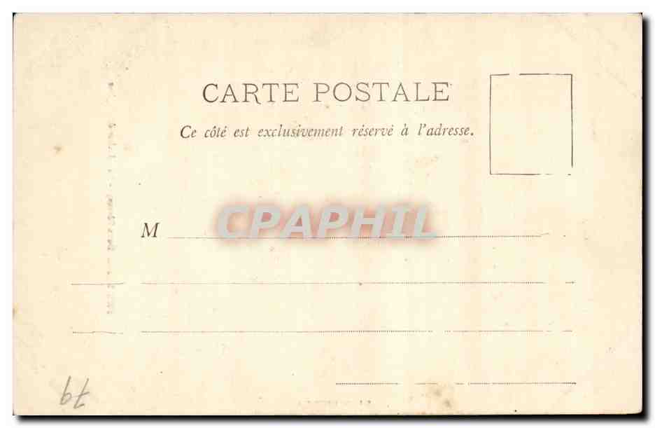 Bressuire CPA Clocher de l'eglise — Rückseite