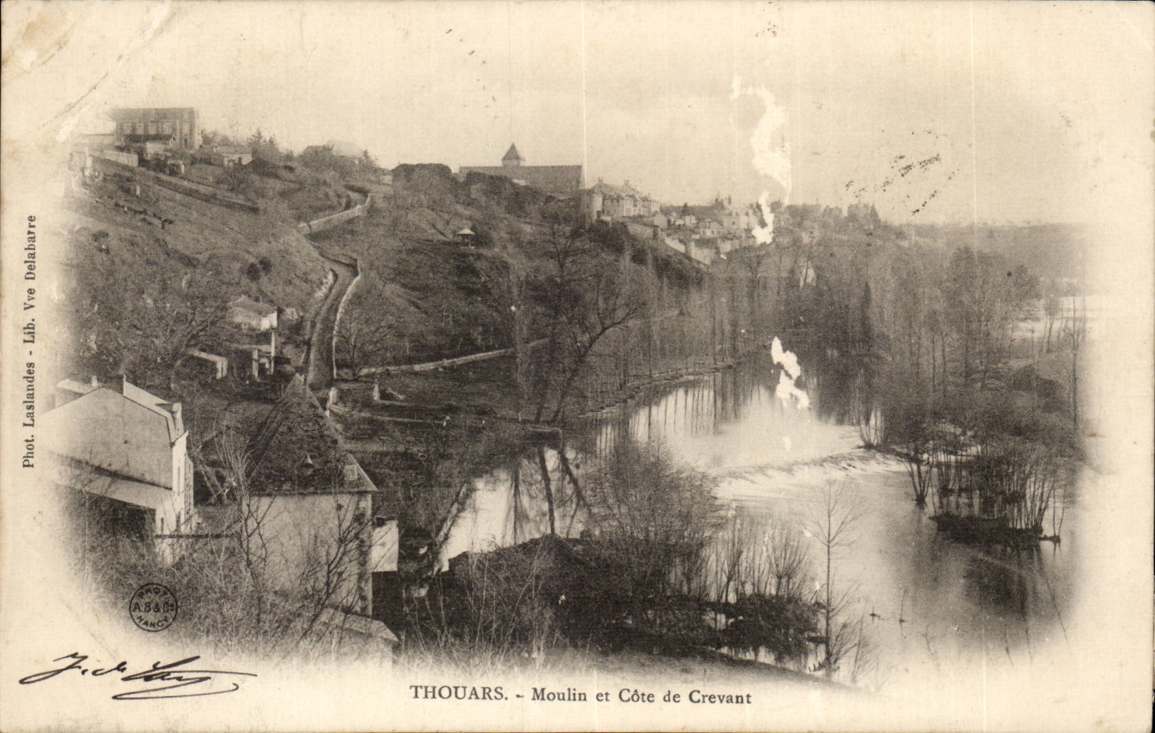 THOUARS - Moulin et Côte de Crevant — Phot. Laslandes - Lib. Yve Delahbarre