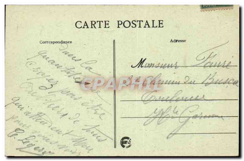 Thouars (D.-S.) — Hôtel du Président-Tyndo — École de Jeunes Filles — A. Ganne, éditeur — Verso