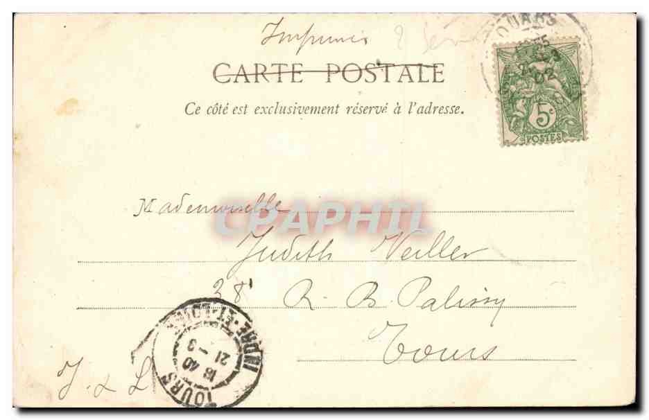 Thouars (Deux-Sèvres) — Le Château, vue prise au bas de la rue du Château en 1883 — Jules Robuchon, phot. Poitiers, n°102 — Reverso