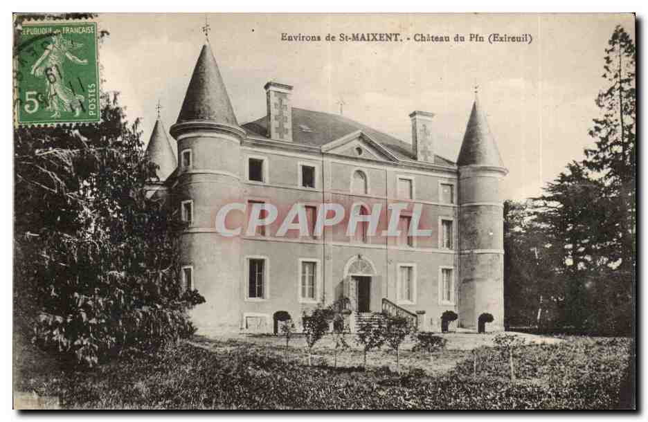 Environ de St-MAIXENT — Château du Pfn (Exireuil) — Éditeur non identifié, n° de série non visible