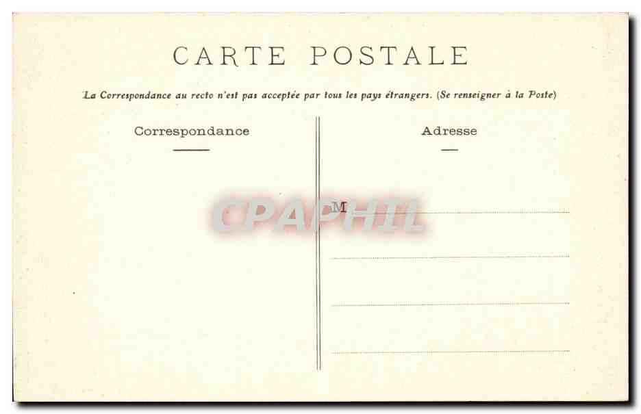 Thouars CPA Vue generale de la chapelle et du chateau — Rückseite